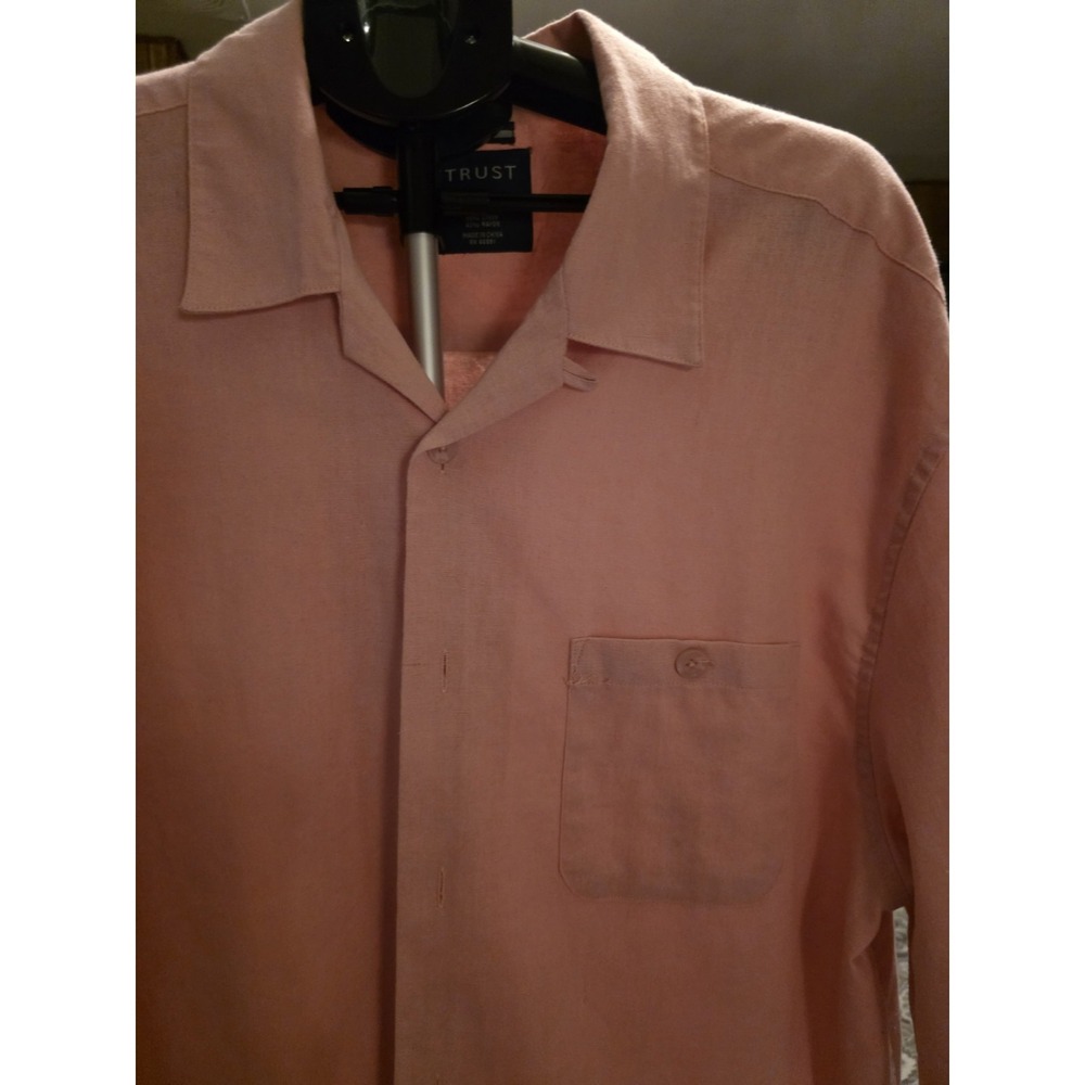 Trust‎ Mens XXL Shirt 55%Linen , 45% Rayon.